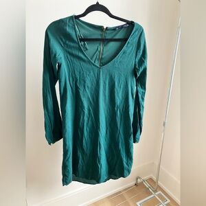 Zara Green Long Sleeve Dress